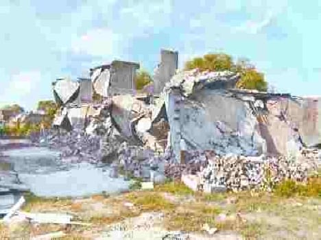 demolished 17 houses in maa gauri town